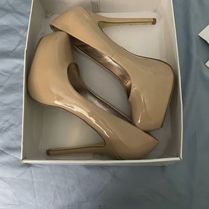 Steve Madden platform stilettos nude 10